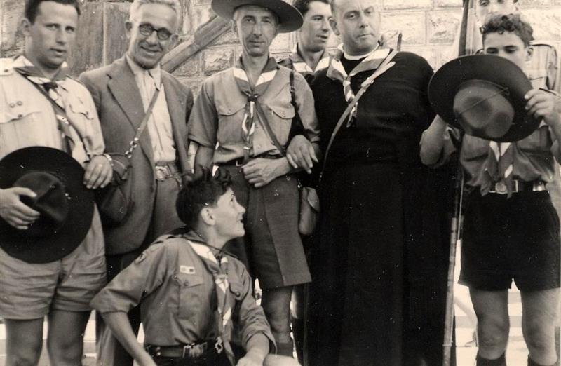 1954, pellegrinaggio ASCI a Lourdes - con Kelly